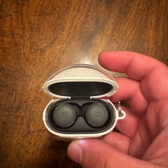 Google White Earbud Headphones - Picture 2 of 4